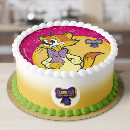 Фотопечать Новые приключения Кота Леопольда, для торта, №14