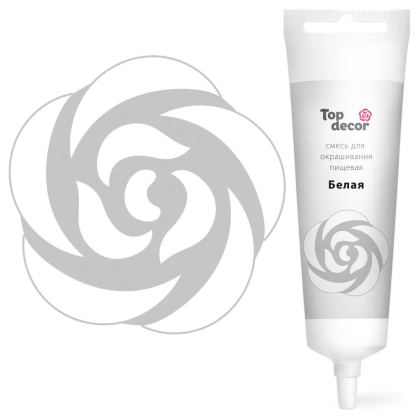 Краситель гелевый Top decor, БЕЛЫЙ, 100гр