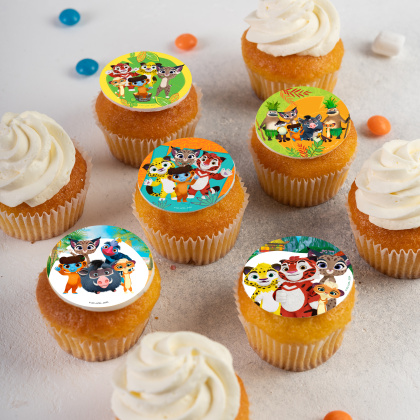 Фотопечать Лео и Тиг, для капкейков, № 128