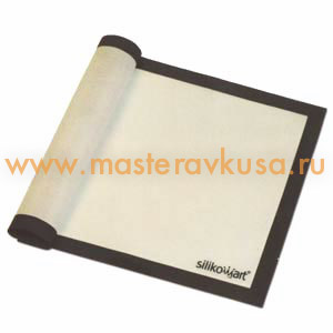 Коврик силиконовый армированный 40*30 см белый, ФИБЕРГЛАСС 5, Silikomart (Италия)