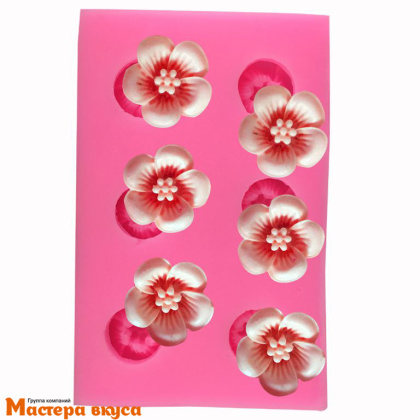 Молд силиконовый  3D ЛЮТИКИ 6/1, 9,6*6*1,4 см (изд ~2,5гр)