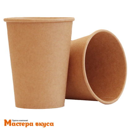 Стакан бумажный КРАФТ, D80, 250 мл