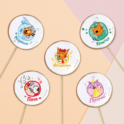 Фотопечать Три кота, для пряников, № 20