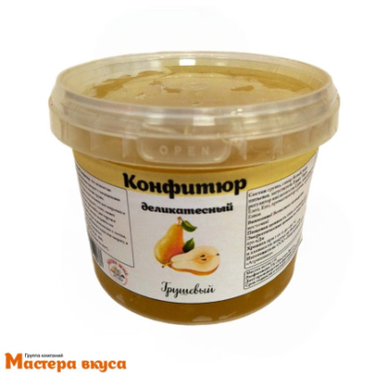 Конфитюр деликатесный Грушевый (с кусочками, термостабильный), 500 гр