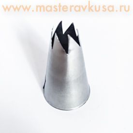 Насадка стальная ОТКРЫТАЯ ЗВЕЗДА (роза), 11 мм,  (BA411)