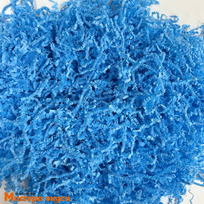 Бумажный наполнитель декоративный, ГОЛУБОЙ, 50 гр