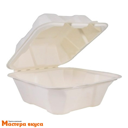 Упаковка для бенто-торта и моти 210*200*75 мм, (сахарный тростник)