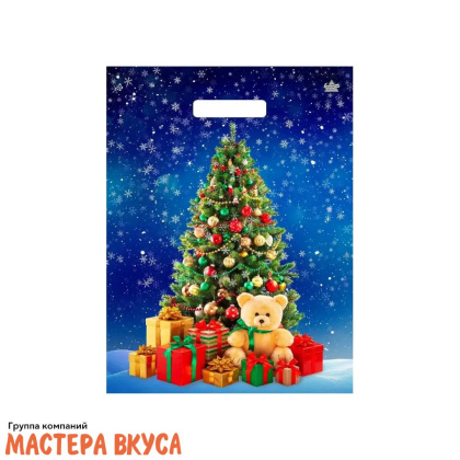 Пакет полиэтиленовый с вырубными ручками 310*400 мм,  "Магия торжества"