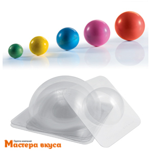 Набор форм для шоколада пластик ПОЛУСФЕРА, (6 форм d200/175/150/140/130/100 мм) Martellato (Италия)