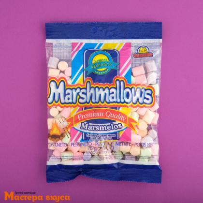 Маршмеллоу Marshmallows GUANDY, мини цветные, 75 гр