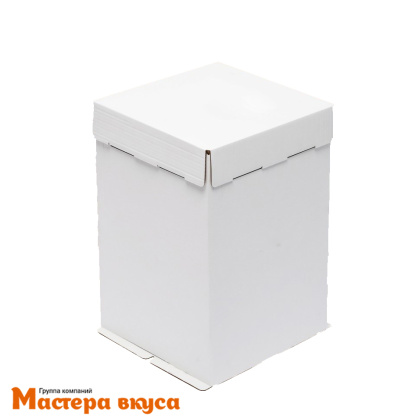 Короб для торта без окна 360*360*400 мм, белый (3-Д) АП