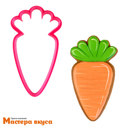 Вырубка пластик МОРКОВКА, 11*4,8 см