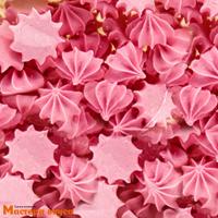 Сахарные украшения МЕРЕНГА (безе) мини, розовые 250 гр