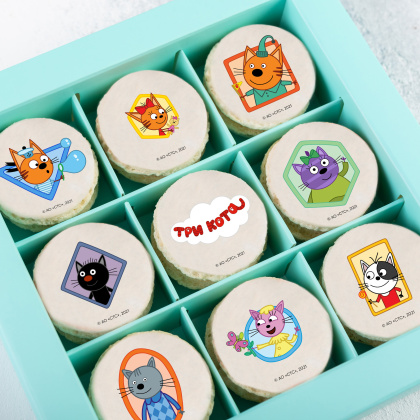 Фотопечать Три кота, для макаронс, № 17