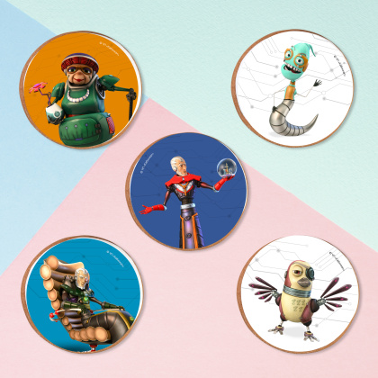 Фотопечать Робики, для печенья, №32