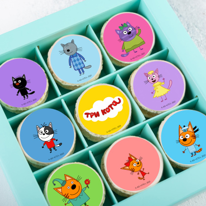 Фотопечать Три кота, для макаронс, №16