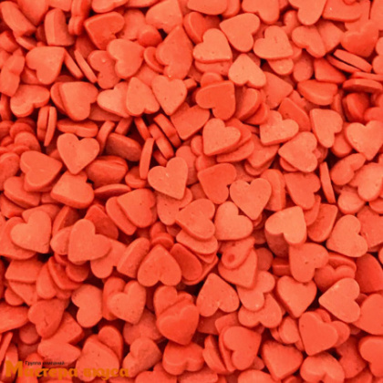 Посыпка СЕРДЕЧКИ красные, 25 гр 