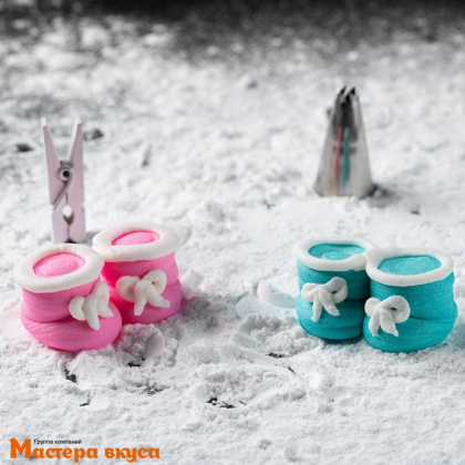 Сахарная фигурка ПИНЕТКИ малые (розовые), ~4*4см h~2см