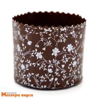 Форма бумажная для кулича (100г) d70*h60 мм ЦВЕТОЧНЫЕ НИТИ