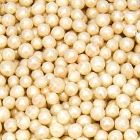 Посыпка Шарики зерновые Жемчуг  БЕЛЫЙ (5-7мм) в сахарной глазури, 70 гр