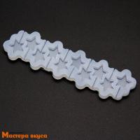 Форма для леденцов силиконовая ЗВЕЗДОЧКИ МИНИ, под проволоку, (10 ячеек) d~1,5 см