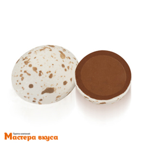 Украшение сахаристое ЯЙЦО ПЕРЕПЕЛИНОЕ шоколадное, (~60 гр) 