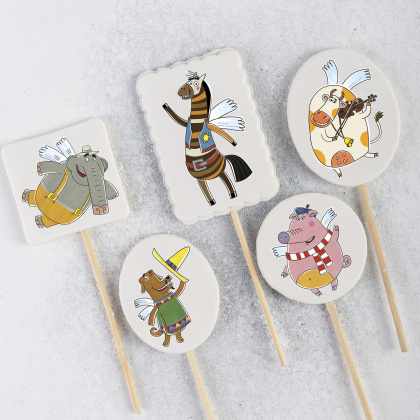 Фотопечать Летающие звери, для топперов, № 29