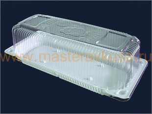 Контейнер прямоугольный,  280*105  h93 мм, (комплект дно/крышка), Т-20-090