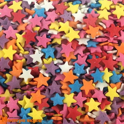 Посыпка Звезды разноцветные, упак 750 гр