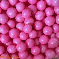 Посыпка Шарики зерновые Жемчуг  РОЗОВАЯ "МАЛИНА" (d6-8мм), 50 гр