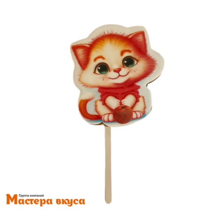 Топпер имбирный пряник "Кошечка", ~10*9 см, 60 гр