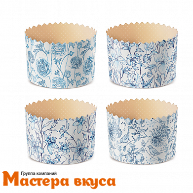 Форма бумажная для кулича ( 75 г) d60*h45 мм ФАРФОР