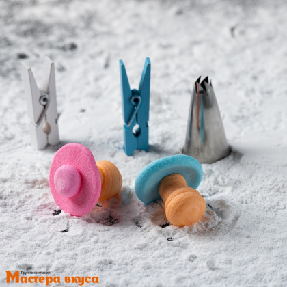 Сахарная фигурка СОСКА (голубая), h/d~3см