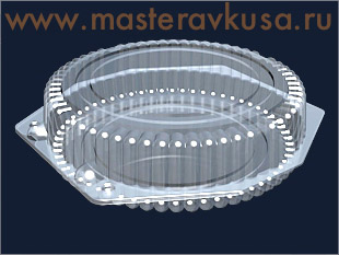 Контейнер круглый Ракушка,  D205  h55 мм, Т-33Н (ОПС)