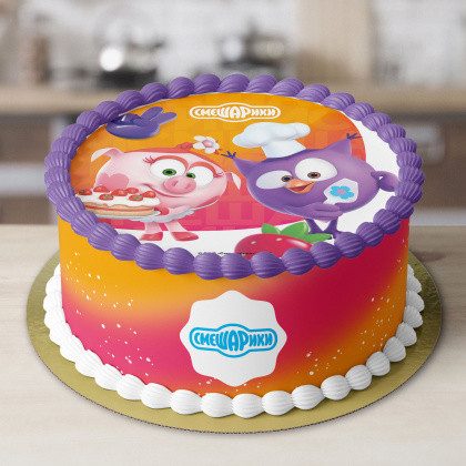 Фотопечать Смешарики, для торта, № 34