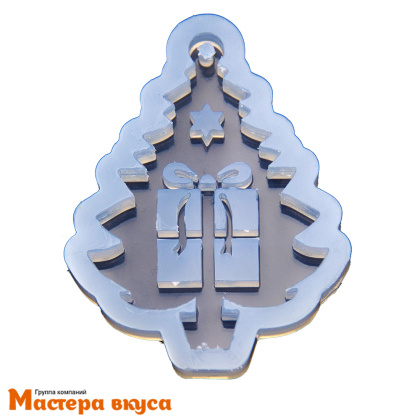 Молд силиконовый ЕЛОЧКА С ПОДАРКАМИ, ~9*6,8 см