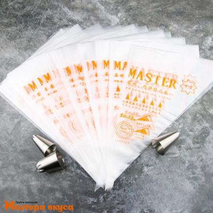 Кондитерский мешок одноразовый, 30 см "Master" Western cake "M" (100 шт)