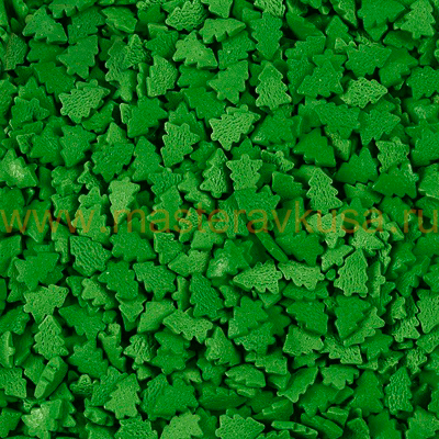 Посыпка ЕЛКИ зеленые, 75 гр 