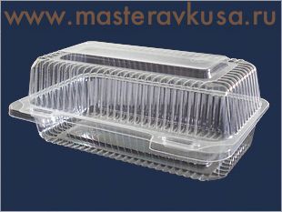 Контейнер прямоугольный Ракушка, 214*108  h80 мм (850 мл),  К-27