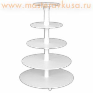 Подставка под торт 5-и ярусная пластик 35080