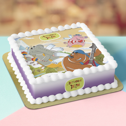 Фотопечать Летающие звери, для торта, №41