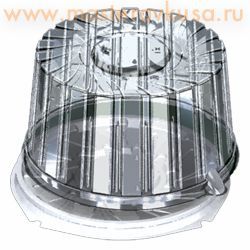 Контейнер круглый,  D200  h110 мм (комплект дно БЕЛОЕ/крышка), УК-296