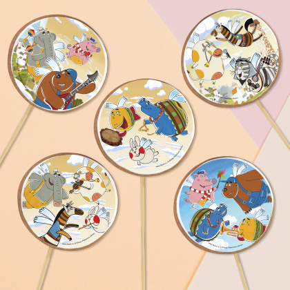 Фотопечать Летающие звери, для пряников, № 30