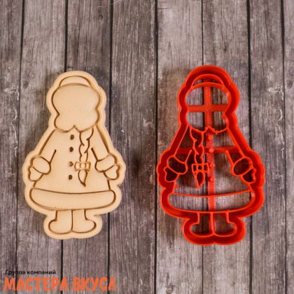 Вырубка пластик  СНЕГУРОЧКА, 10,5*6 см