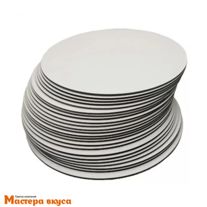 Подложка деревянная 3мм D12см ламинированная