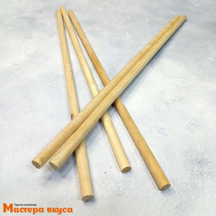Набор палочек-дюбелей для укрепления уровней торта (деревянная ось), 30 см, d 1 см, 7 шт 