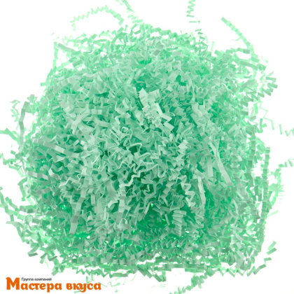 Бумажный наполнитель декоративный, ЗЕЛЁНАЯ ПАСТЕЛЬ, 50гр