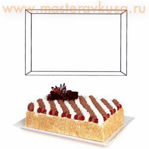 Поднос прямоугольный пластиковый (белый), 30*40 см