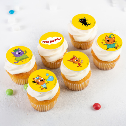 Фотопечать Три кота, для капкейков, № 9