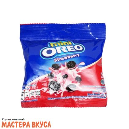 Печенье OREO Mini Strawberry (Клубничный), 20,4 гр